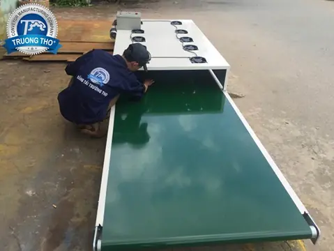 băng tải thổi khô mực in lụa