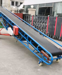 Băng tải nâng hạ 8m