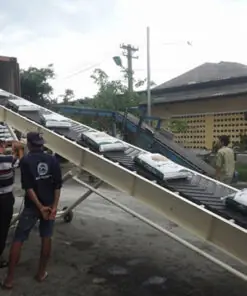 Băng chuyền cao su nâng hạ 10 mét