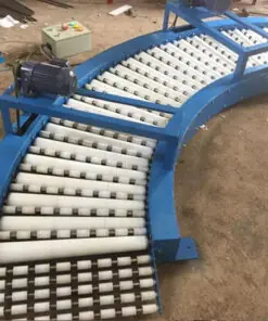 Băng chuyền con lăn góc cong