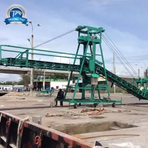 băng tải cầu cảng nâng hạ tải bao - ảnh 2