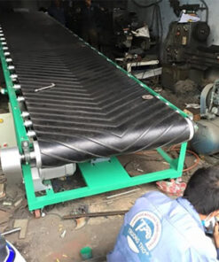 Băng tải cao su nâng hạ 6m