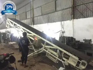 Băng tải cao su nâng hạ di động - Ảnh 2