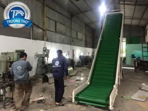 Băng tải cấp liệu PVC gân bèo 6m - Ảnh 2