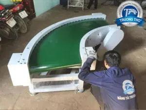 băng tải góc cong pvc - ảnh 2