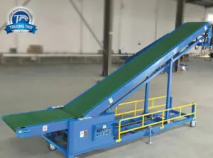 băng tải pvc nâng hạ di động - ảnh 3