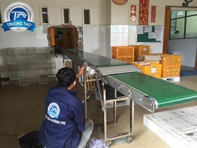 băng tải pvc tải khay trứng - ảnh 2