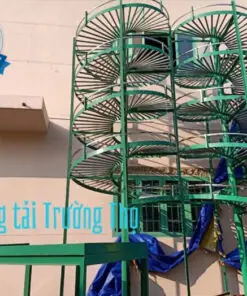 Băng tải con lăn xuất hàng xoắn ốc