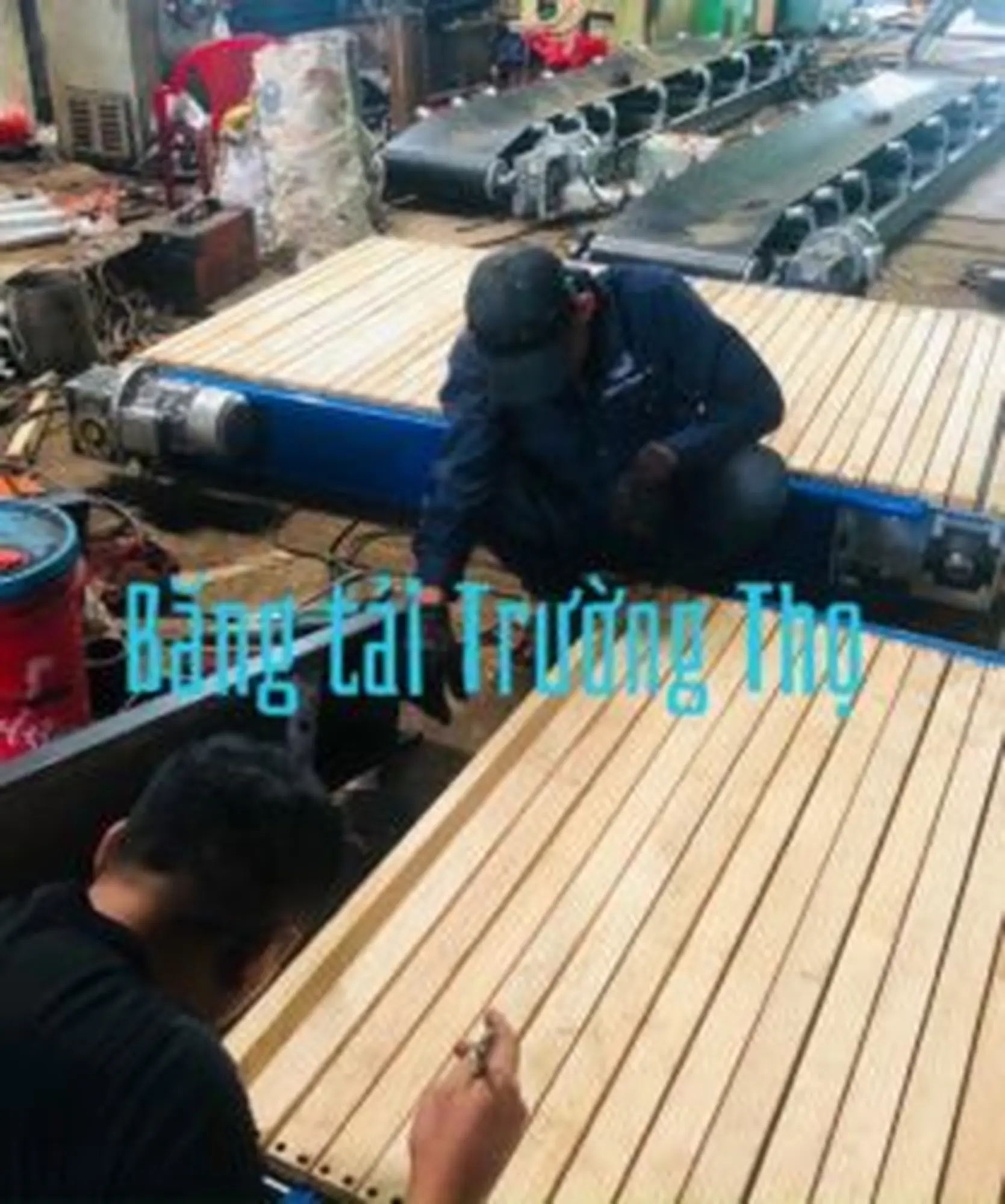 băng tải xích gỗ