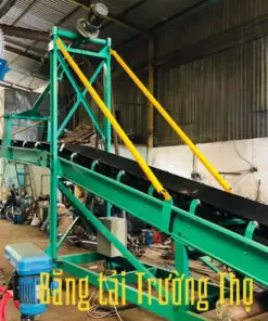 băng tải cao su nâng hạ 14m b600