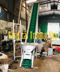 Băng tải cấp liệu PVC gân bèo