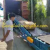 băng tải cao su nâng hạ lên xe