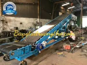 Băng tải cao su nâng hạ lên xe container - Ảnh 3