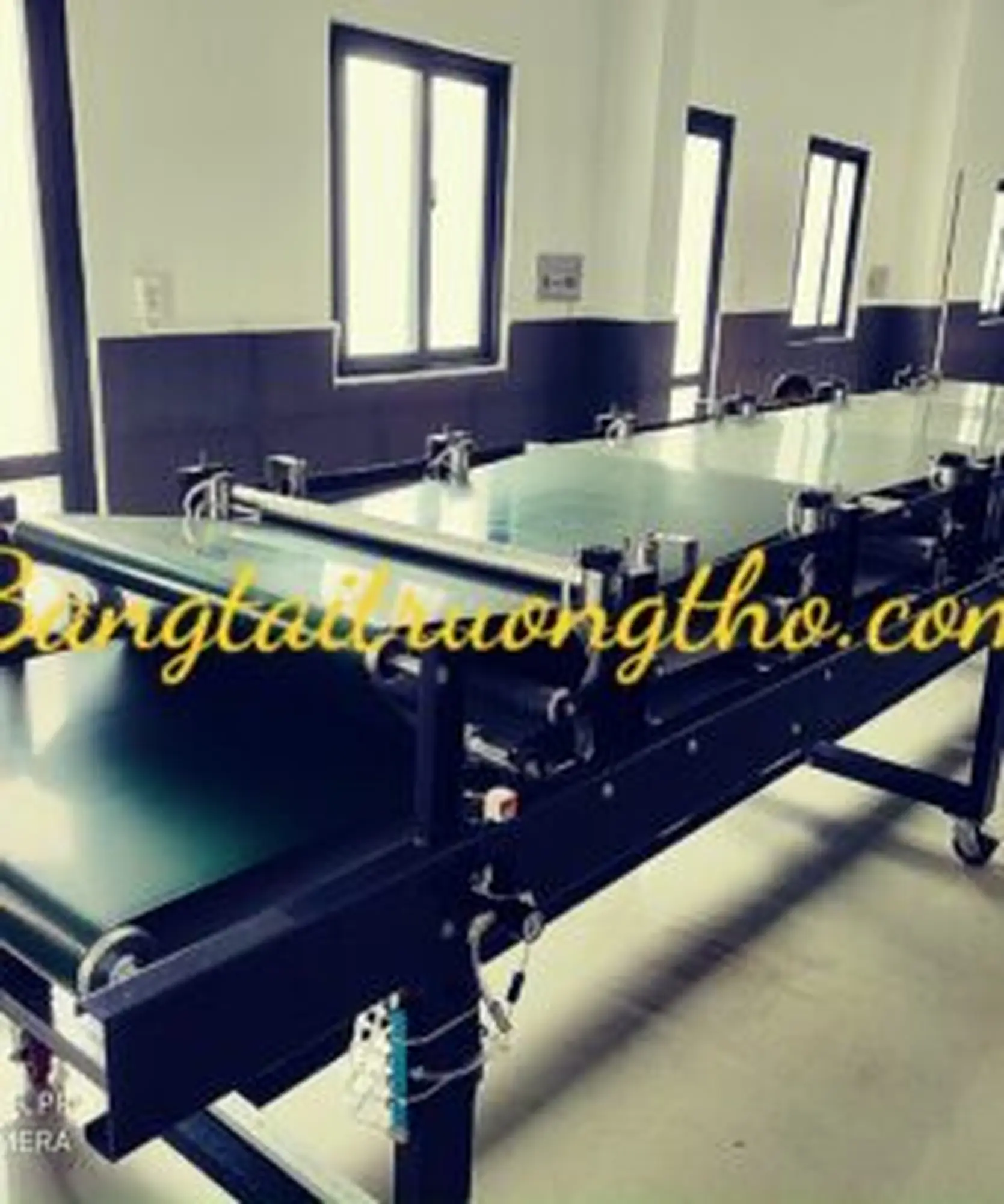 Hệ thống băng tải PVC ép giấy