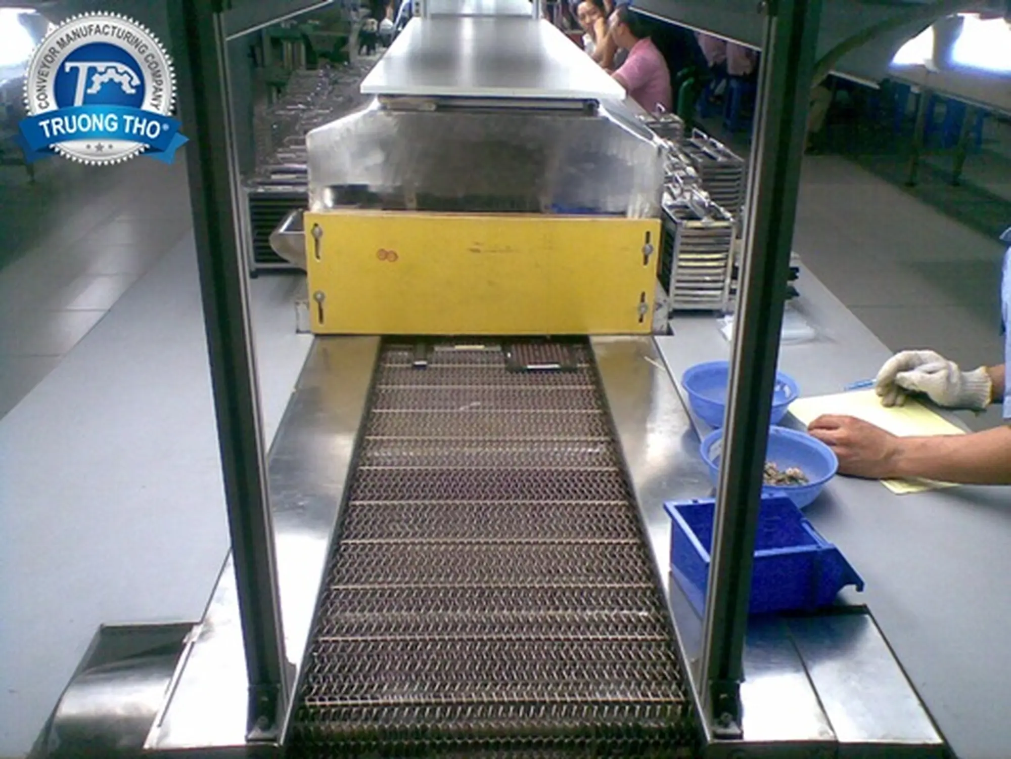 băng tải sấy rau củ quả lưới inox