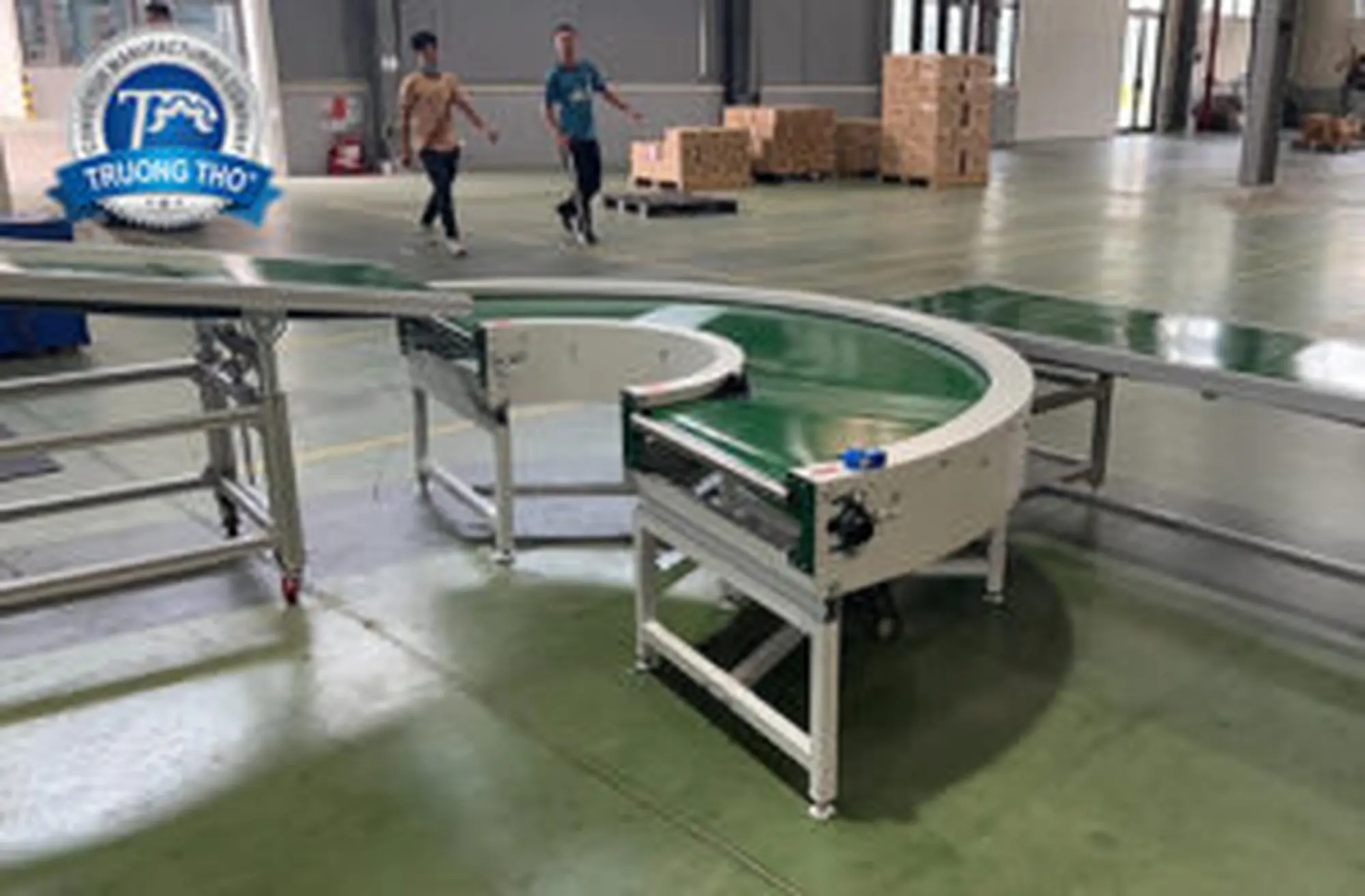 băng tải pvc góc 90 độ - ảnh 2