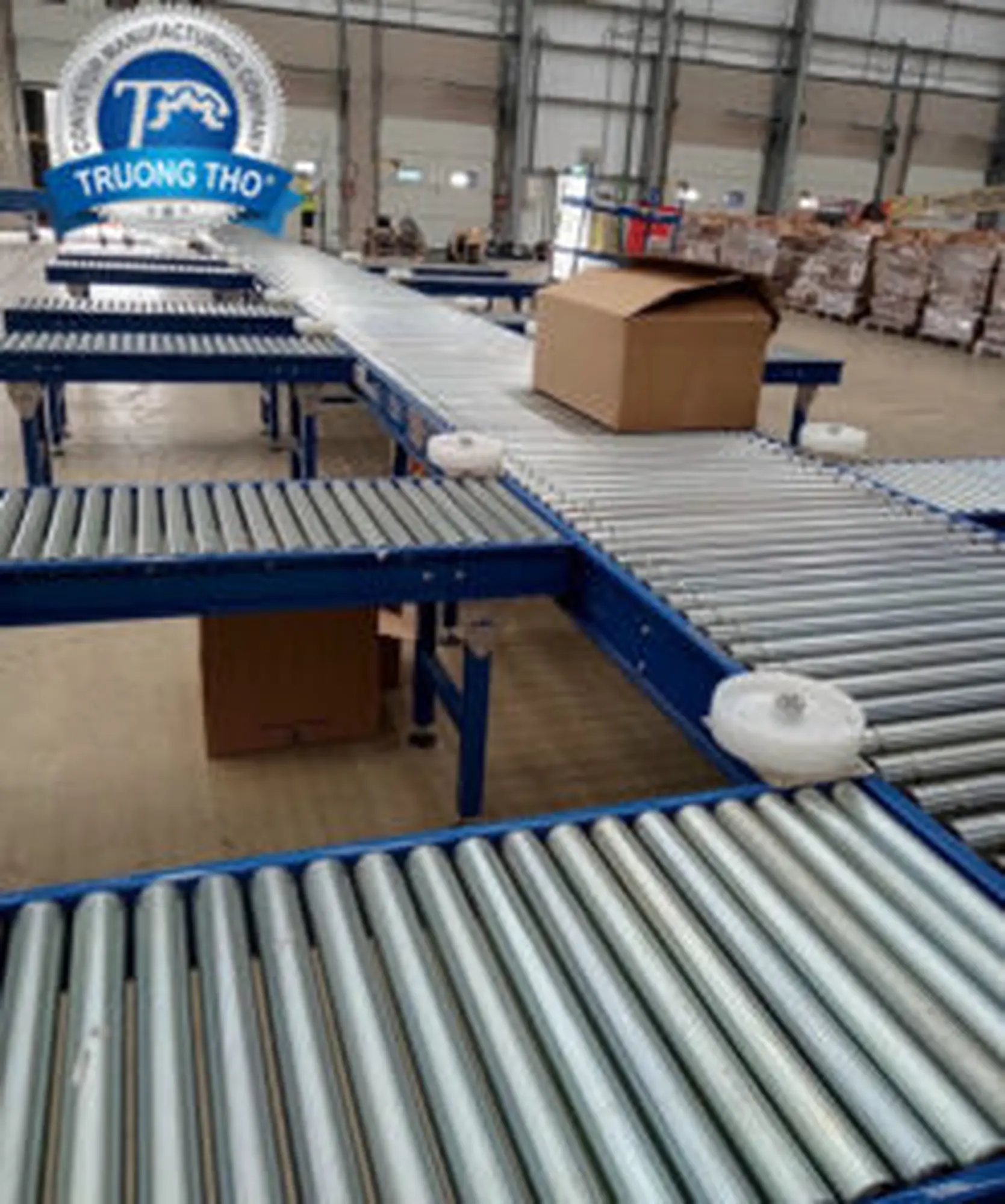 Băng tải con lăn phân chia loại