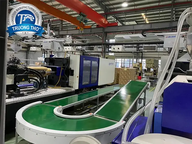 băng tải góc cong thực phẩm