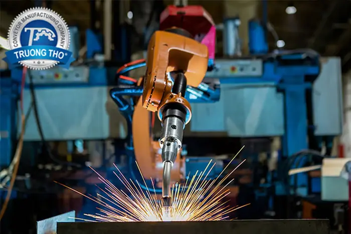 robot hàn, đánh bóng