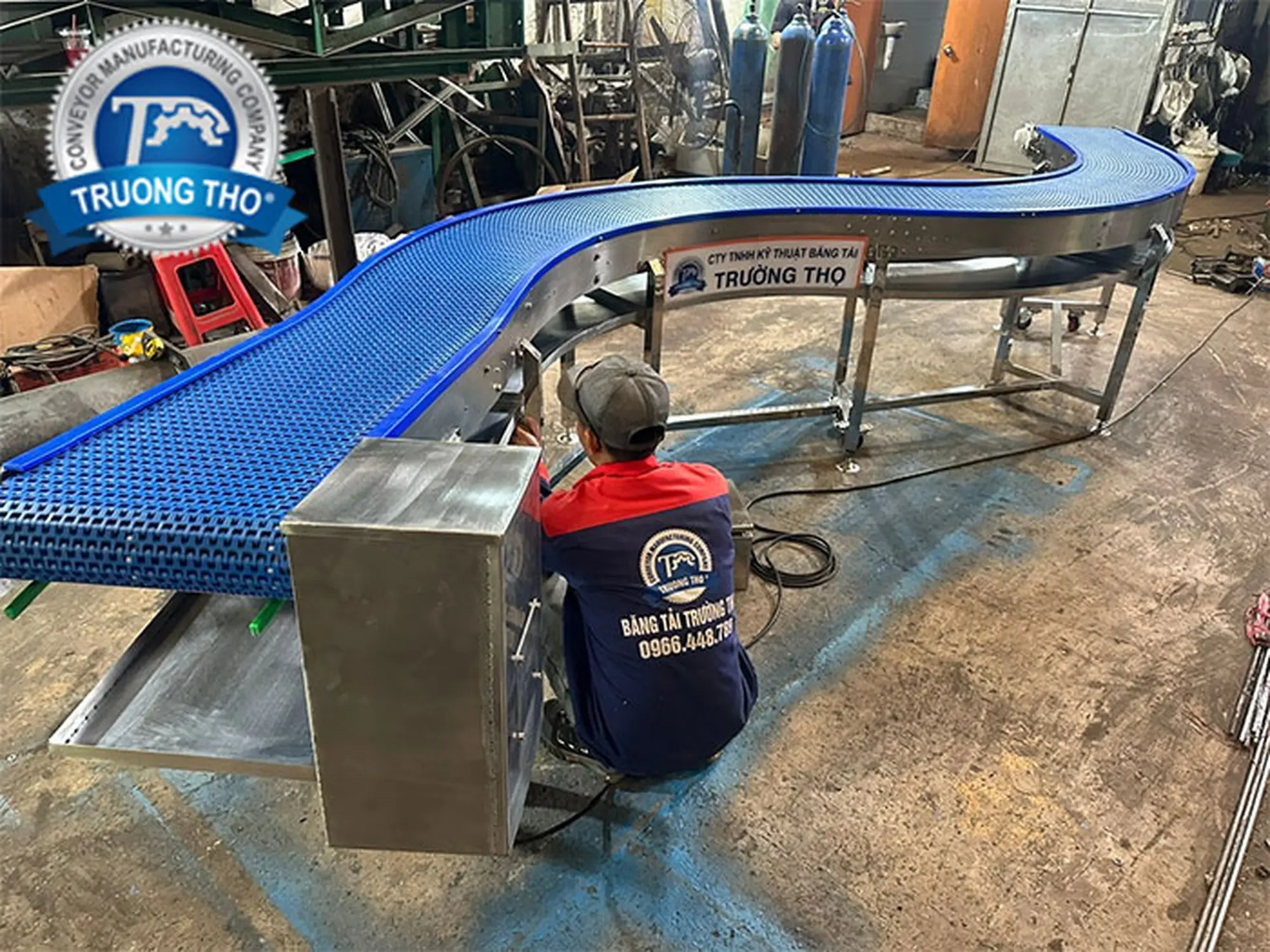 băng tải nhựa tải thực phẩm