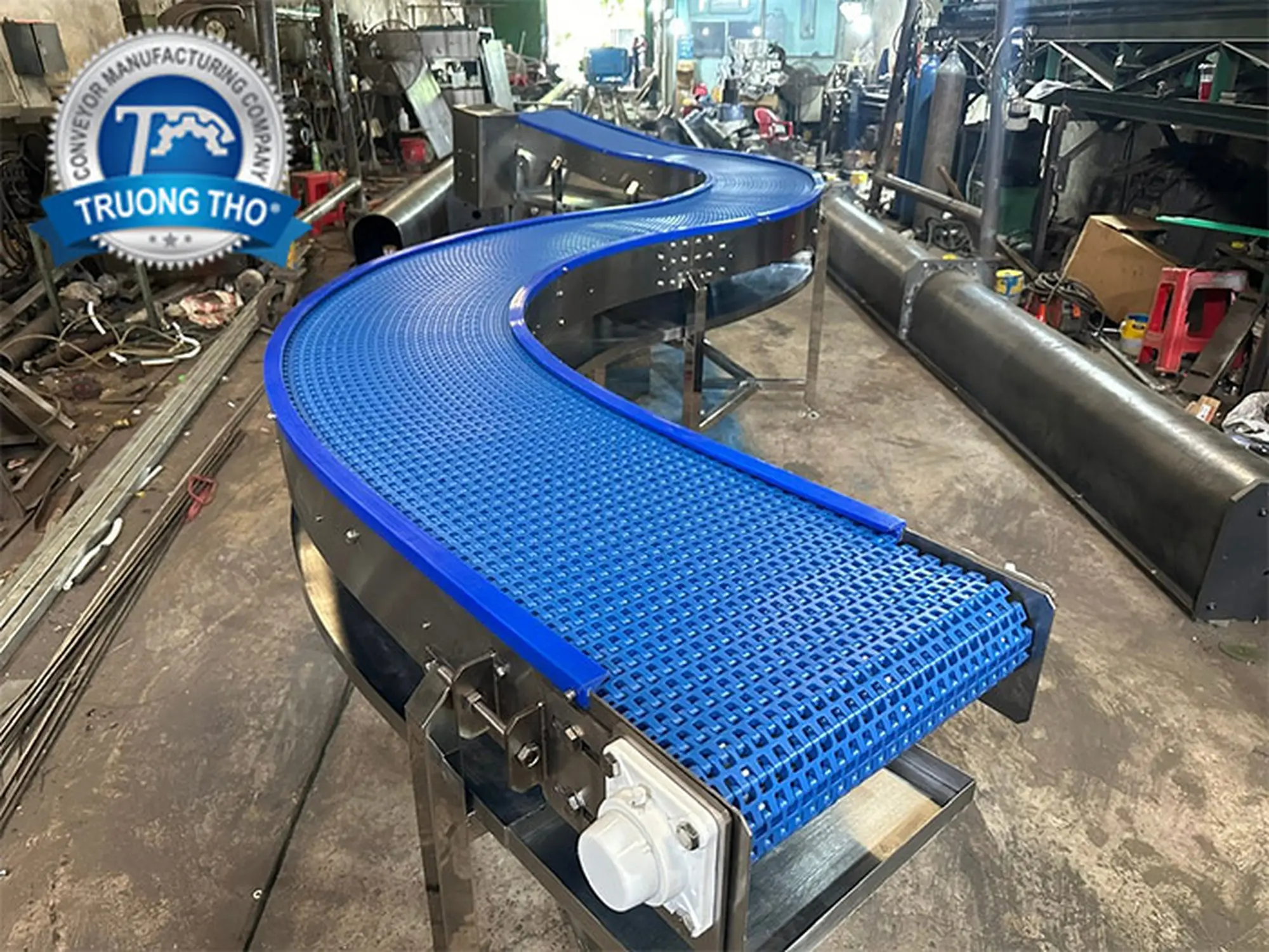 băng chuyền nhựa tải thực phẩm