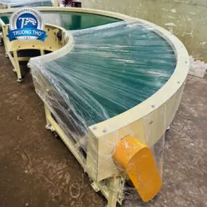 Băng tải PVC góc cong 90, 180 độ