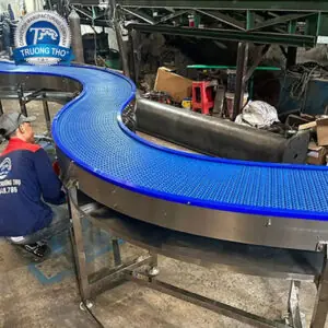 Băng tải nhựa tải thực phẩm