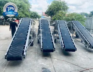băng tải cao su nâng hạ