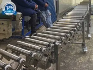băng tải con lăn xếp