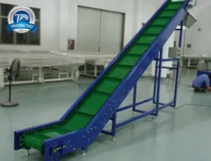 băng tải pvc nghiêng